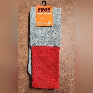 EROS Men's Thermal Boots Socks Fits Size 10-13 - New With Tags